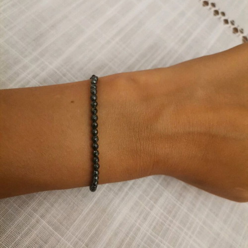 Handmade bracelet with hematite stone like new