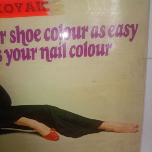 Lady Esquire Instant Shoe Colouring vintage tin advertising sign