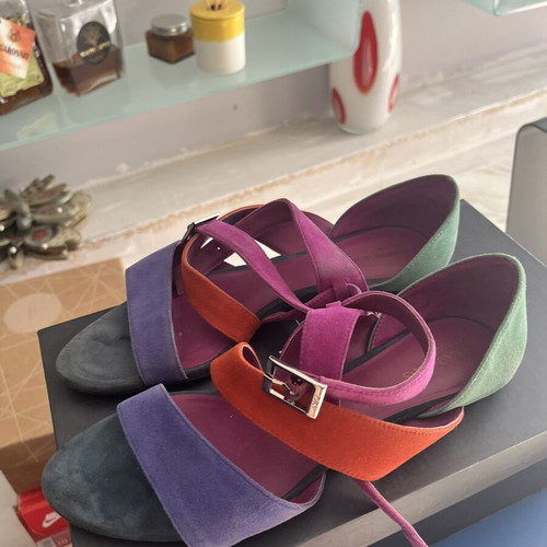 Armani Jeans sandals size 38 like new, multicolor