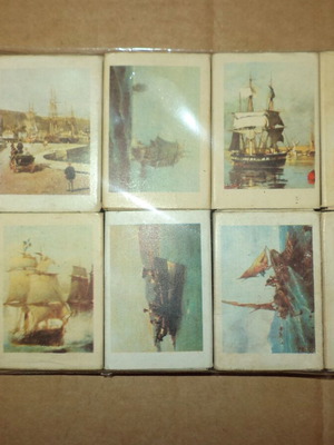 Empty matchbox set used, pack of 10