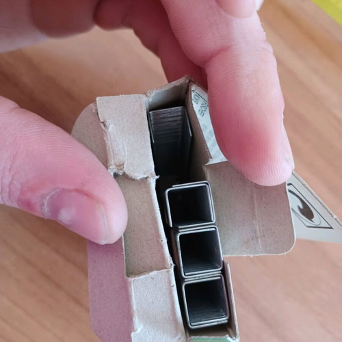 Staples used, 11.4 mm width and 10 mm height
