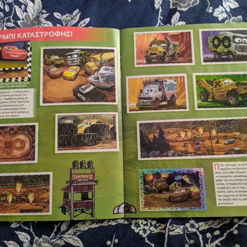 Panini Disney Cars 2017 sticker album new complete
