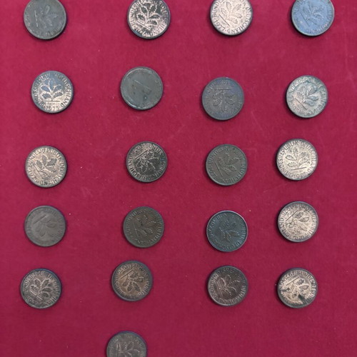 German coins, 21 pieces