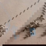  ασημένιο κολιέ με charms
