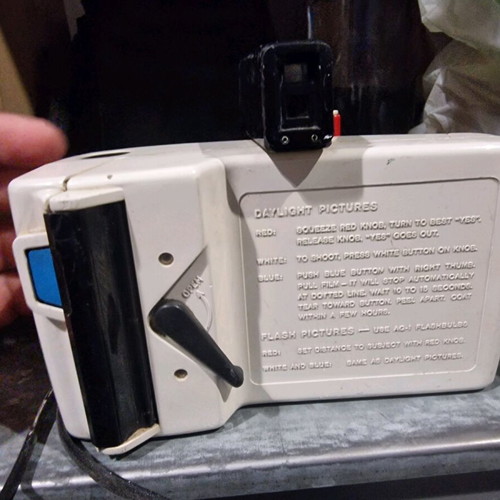 Polaroid camera used for collection or decor