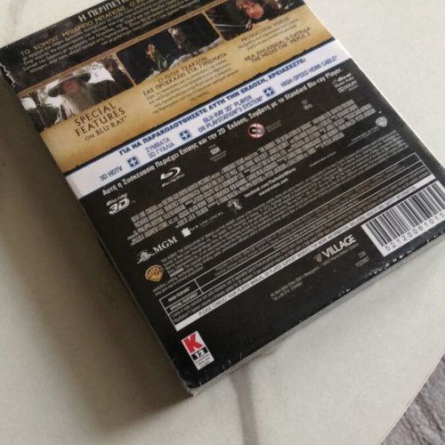The Hobbit Blu-ray 3D steel book new with Greek subtitles