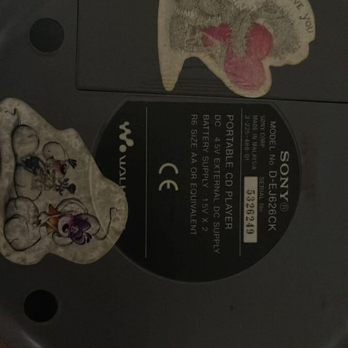 Walkman Coby CX-CD314 and Sony Discman D-EJ626CK used, bundle of 5