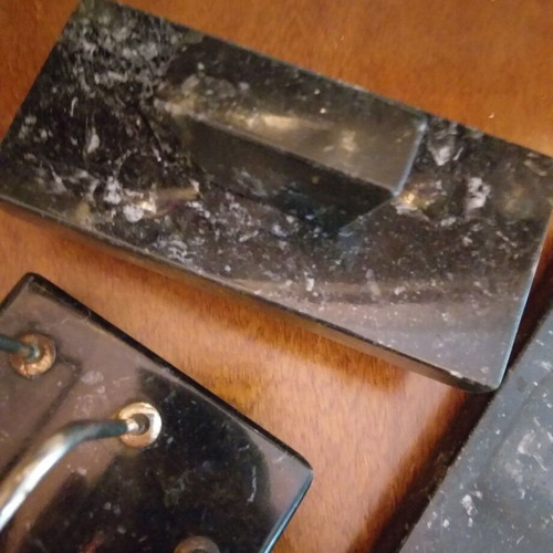 UNIQUE RARE 1950s MARBLE OFFICE SET!