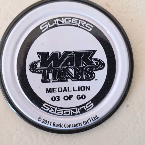 Slingers War Titans caps in excellent condition