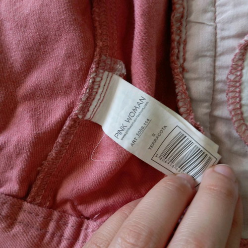 Jean jacket like new, pink, size S