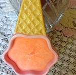 Handmade orange scented candle