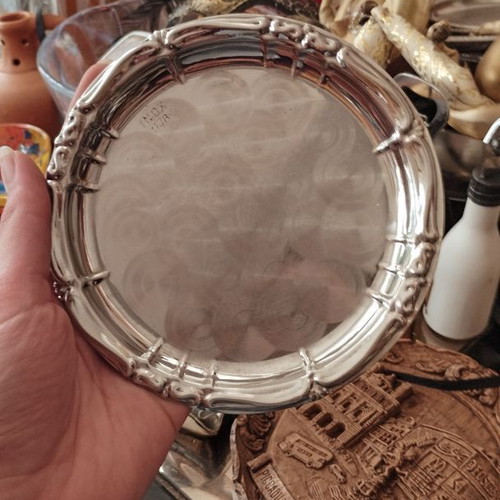 Set of 5 vintage inox Rostfrei plates in like new condition