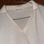Pull & Bear beige crop top with collar like new