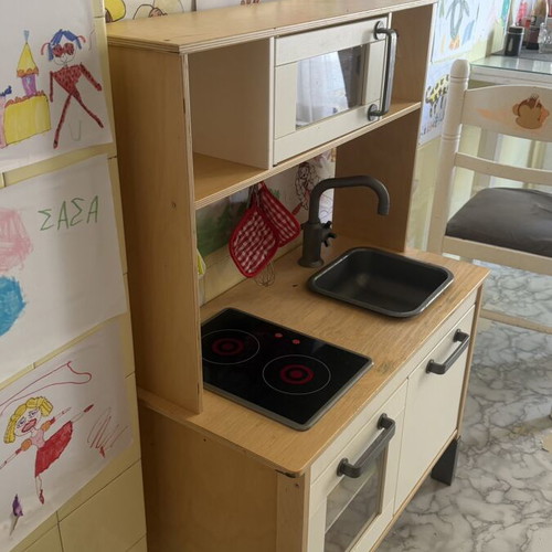 IKEA play kitchen with toys, good condition