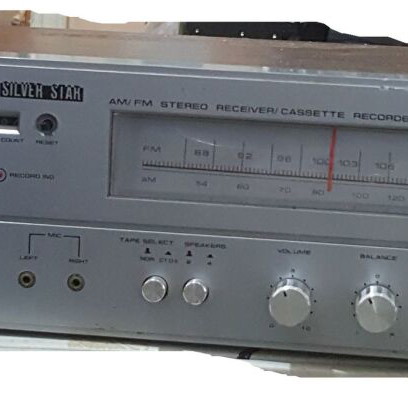 Silver Star 7900 Radio Amplifier with Cassette Player used, retro 1980