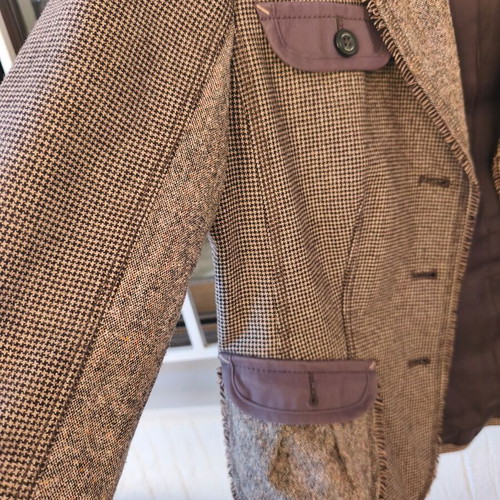 Women's wool jacket brown medium like new, short