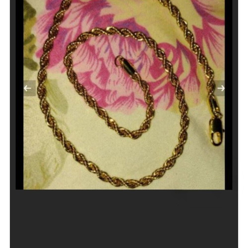 Twisted chain 4 mm new, gold unisex necklace