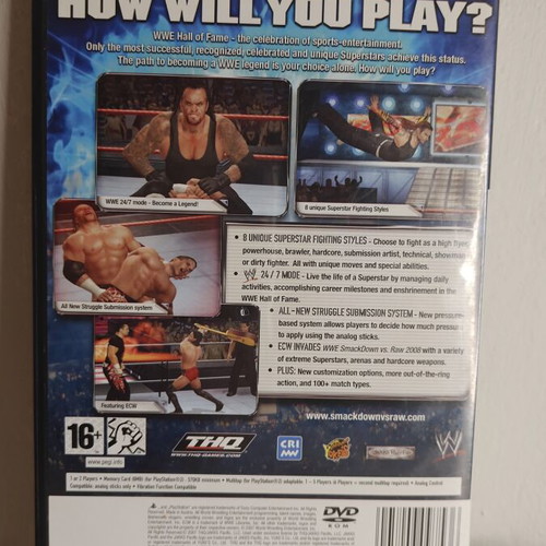 Smackdown Vs Raw 2011 PS2 game used, fighting genre