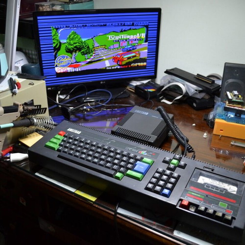 Amstrad CPC 464 Spanish used with two games