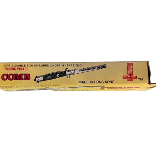 Folding Pocket Comb Vintage Funny Party Prank Trick 1980 New