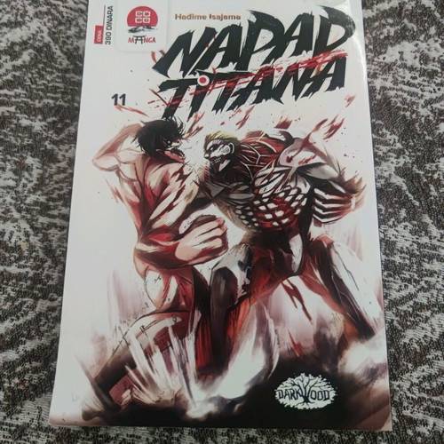 Attack on Titan Volume 11 book in Serbian new