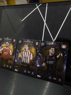 Topps Gladiator Limited Edition cards new, lot of 3