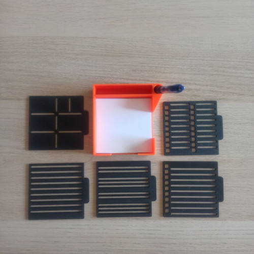 Organizer base for white square notes, new