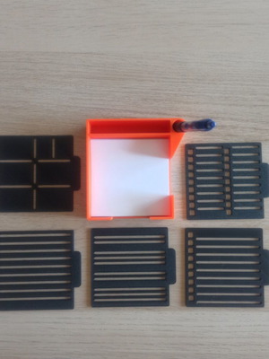 Organizer base for white square notes, new