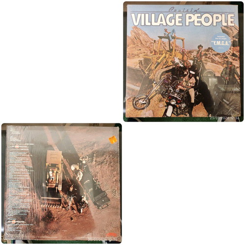Vinyl record collection used, 70 LPs disco rock Greek & collectibles