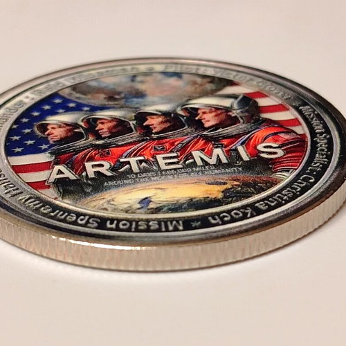NASA Artemis II Collectible Medal with Display Case new
