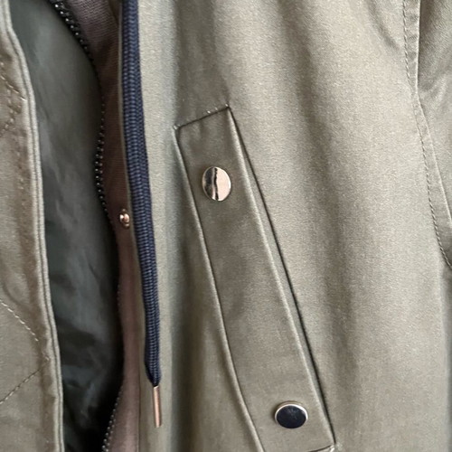Stradivarius long jacket like new, green, size S