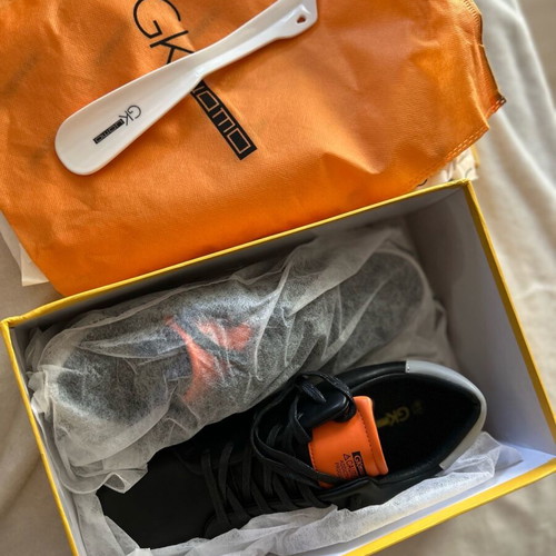 Gianna Kazakou sneakers new, size 45, black and orange