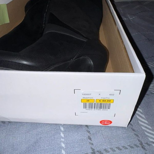 Bizzy high heel knee boots, size 38, black