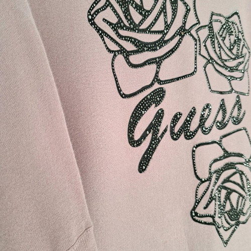 Guess women's pink pullover like new, size M
