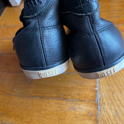 Diesel soft leather ankle boots used, size 36, black