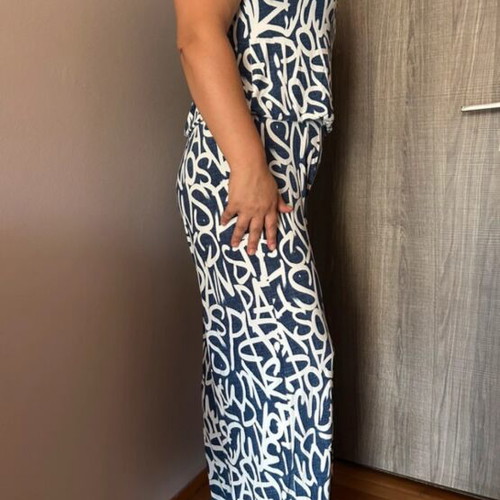 Women's one-piece like new, sizes M and L, white and blue