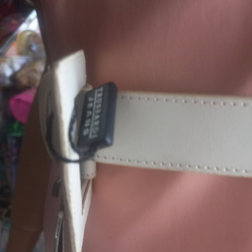 Trussardi Jeans women's leather belt new, beige, size 75