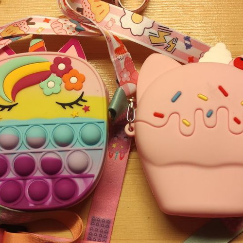 Children's crossbody bags new, small plastic