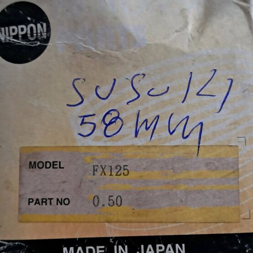Suzuki FX 125 piston 58 mm new, complete kit