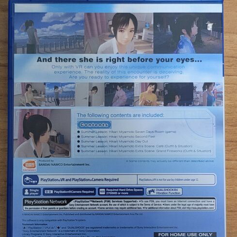 Summer Lesson Hikari Miyamoto PS4 game, Europe version