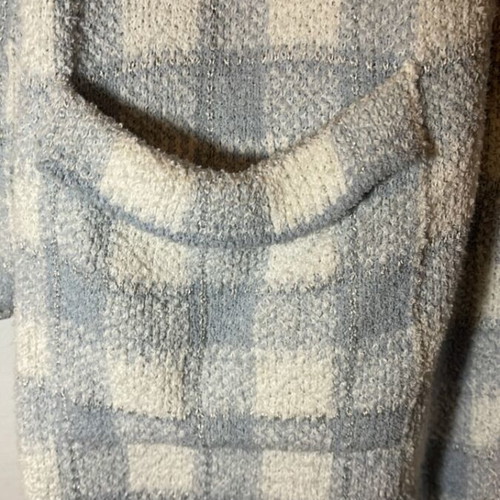 Armani tweed coat like new, white and blue, size S