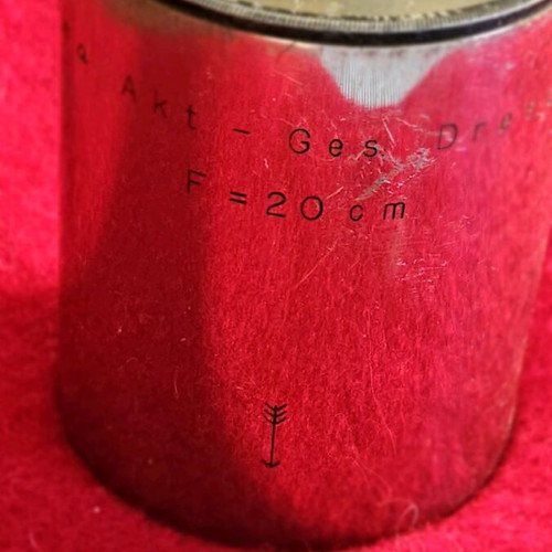 ICA Akt Ges Dresden camera lens used F=20cm