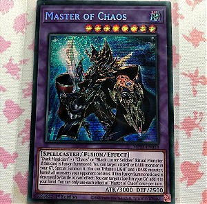 Yugioh καρτα Master of Chaos Secret Rare 1st edition