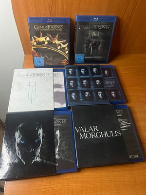 Game of Thrones Blu-ray πακέτο μεταχειρισμένο, σεζόν 1-4, 6, 7 limited editions