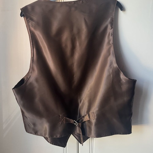 Vintage Loredo men's suede vest XL like new, brown