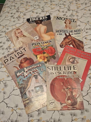 Vintage Walter T. Foster Painting Books Collection of 8, like new