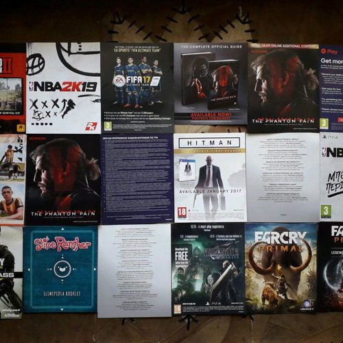 Collectible PS4 game booklets