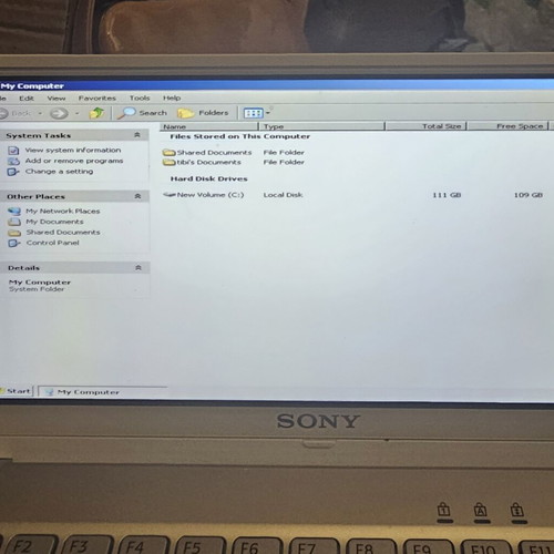 Vintage Sony Vaio VGN-P50 Pocket PC with Windows XP and charger