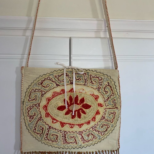 Vintage embroidered handmade bag, like new, 100 years old