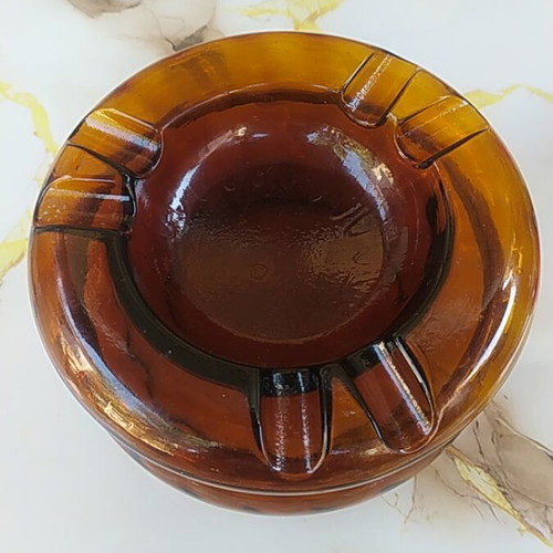 Glass ashtray, decorative
